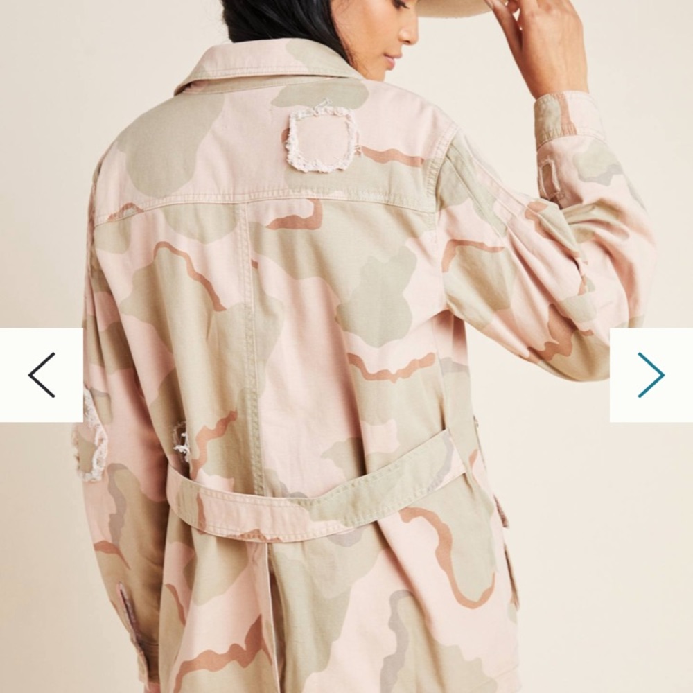NWT Anthropologie Pink Camo Jacket - Picture 4 of 4